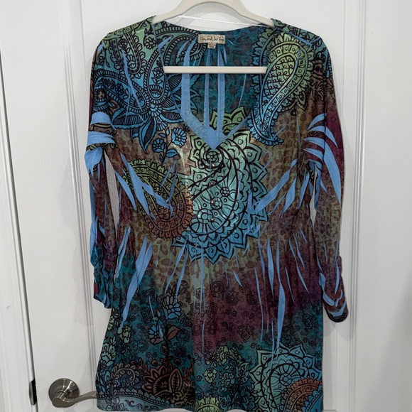 live and let live Tops - Live and Let Live paisley bring very babydoll style 3/4 length sleeves blouse L